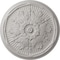Ekena Millwork Luton Ceiling Medallion (Fits Canopies up to 3 1/2"), Hand-Painted Ultra Pure White, 21"OD x 2"P CM21LUUWF - alternate 1